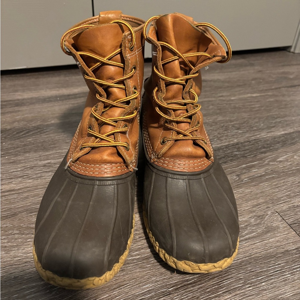 L.L. Bean Brown and Black Rain Boots